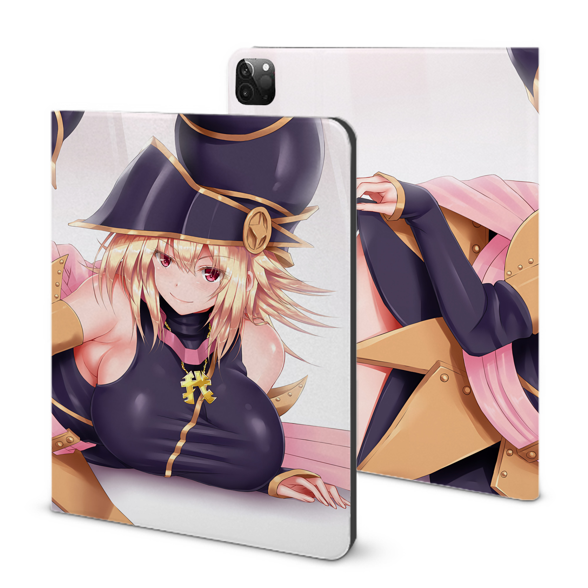 （画像用） 遊☆戯☆王 Yu-Gi-Oh! IPadケース ペンホルダー付き ブックスタイルデザイン